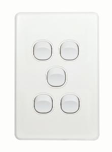 FLAT CAT SWITCH VERT 5G 16A WHITE FLAT CAT SWITCH VERT 5G 16A WHITE