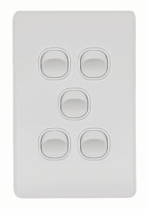 FLAT CAT SWITCH VERT 5G 16A MATT WHITE FLAT CAT SWITCH VERT 5G 16A MATT WHITE