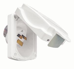 HIPPO CARAVAN APPLIAN INLET IP34 15A WHT HIPPO CARAVAN APPLIAN INLET IP34 15A WHT