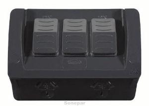 W/P D/GPO 10A EX SW 2WY SEP CIR IP54 MBK W/P D/GPO 10A EX SW 2WY SEP CIR IP54 MBK