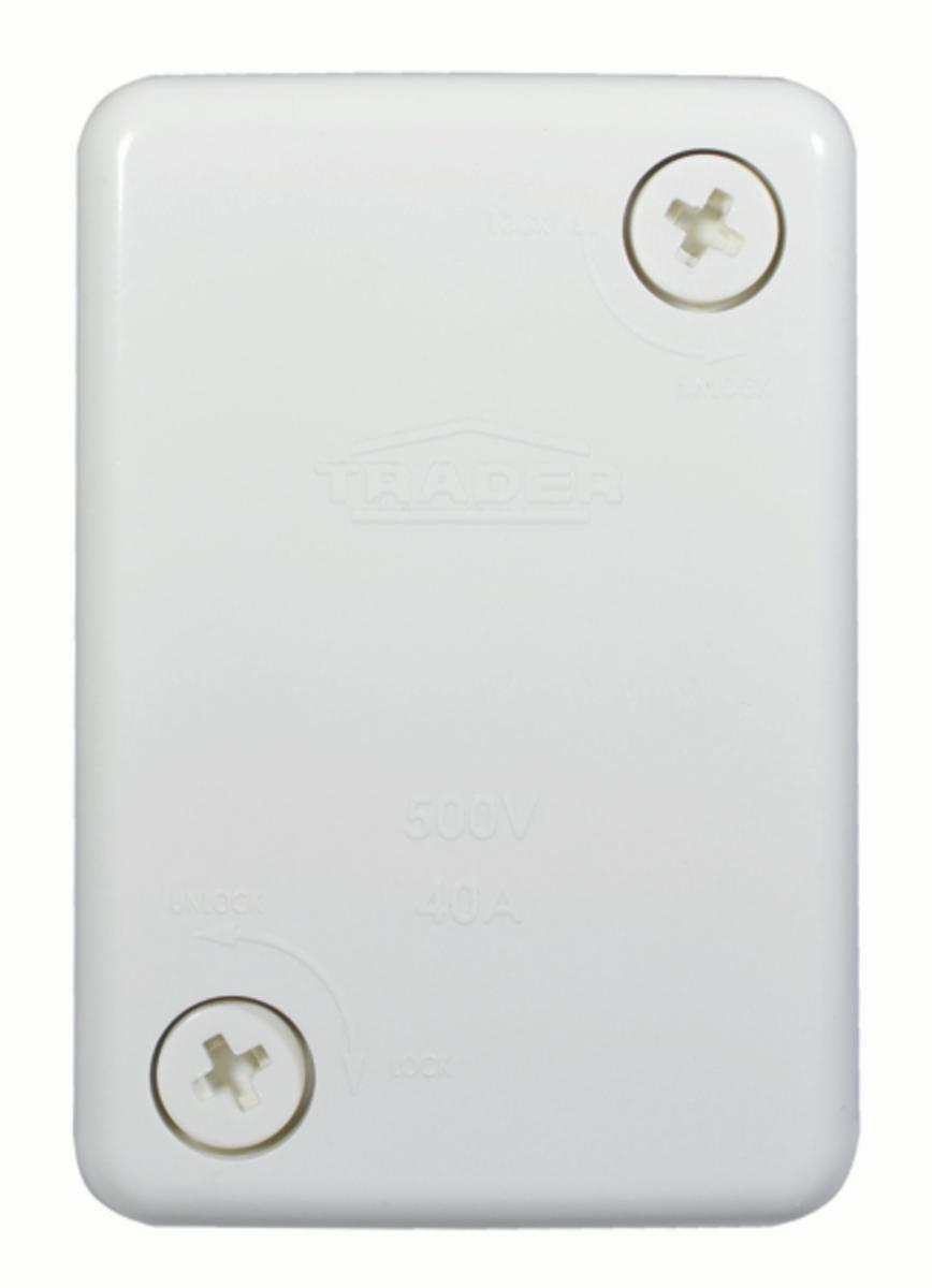 HYENA JUNCTION BOX 4 TERMINAL WHITE