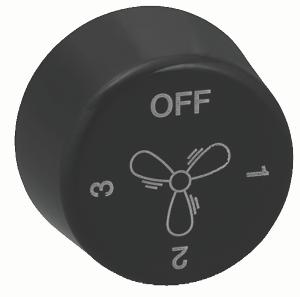 MEERKAT FAN CONTROL KNOB BLACK MEERKAT FAN CONTROL KNOB BLACK