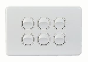 PUMA SWITCH HORIZ 6G 16A WHITE PUMA SWITCH HORIZ 6G 16A WHITE