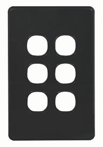 PUMA SWITCH PLATE LESS MECH VERT 6G BLK PUMA SWITCH PLATE LESS MECH VERT 6G BLK