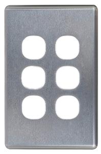 PUMA SWITCH COVER VERT 6G BRUSHED ALUM PUMA SWITCH COVER VERT 6G BRUSHED ALUM