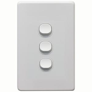 THRIFTEE SWITCH VERT 3GANG 10AX WHITE THRIFTEE SWITCH VERT 3GANG 10AX WHITE