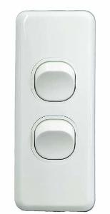 SWITCH VERTICAL ARCHITRAVE 2G 10AX 250V SWITCH VERTICAL ARCHITRAVE 2G 10AX 250V