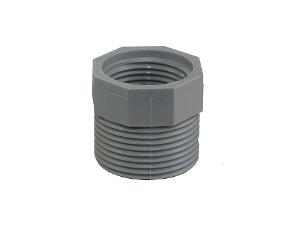 PVC SCREWED REDUCER 25MM -20MM GREY PVC SCREWED REDUCER 25MM -20MM GREY