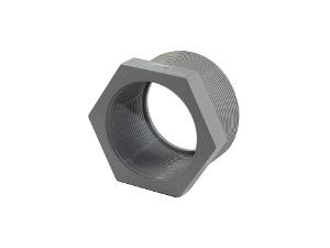 PVC SCREWED REDUCER 50MM -40MM GREY PVC SCREWED REDUCER 50MM -40MM GREY