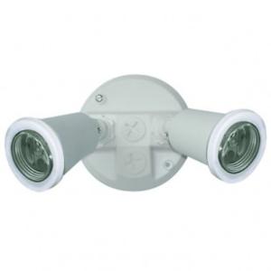 SPOTLIGHT TWIN HEAD LAMPHOLDER ES E27 WH SPOTLIGHT TWIN HEAD LAMPHOLDER ES E27 WH