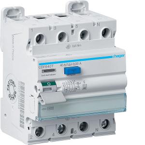 RCCB 3P+N 40A 30MA CLASS F 4 MODULE RCCB 3P+N 40A 30MA CLASS F 4 MODULE