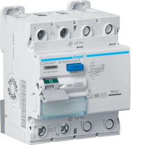 RCCB 1P+N 40A 30MA CLASS B 4 MODULE RCCB 1P+N 40A 30MA CLASS B 4 MODULE