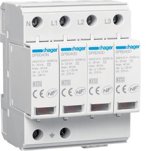 SPD 4P T2 TNS/TT UC 40KA REMOTE CONT 4M SPD 4P T2 TNS/TT UC 40KA REMOTE CONT 4M