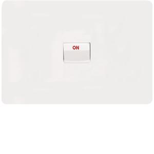 ALLURE COOKER SWITCH 40A DP HORIZ M/WHT ALLURE COOKER SWITCH 40A DP HORIZ M/WHT