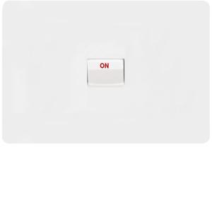 ALLURE COOKER SWITCH 40A DP HORIZ WHITE