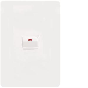 ALLURE COOKER SWITCH 40A DP VERT M/WHITE ALLURE COOKER SWITCH 40A DP VERT M/WHITE