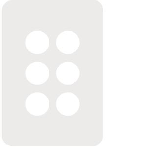 ALLURE 6 GANG SWITCH PLATE MATT WHITE ALLURE 6 GANG SWITCH PLATE MATT WHITE