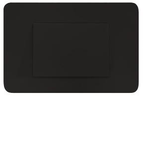 ALLURE BRUSH PLATE MATT BLACK ALLURE BRUSH PLATE MATT BLACK