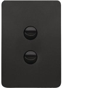 ALLURE 2 GANG SWITCH 16A 2WAY MATT BLACK ALLURE 2 GANG SWITCH 16A 2WAY MATT BLACK
