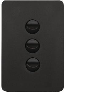 ALLURE 3 GANG SWITCH 16A 2WAY MATT BLACK ALLURE 3 GANG SWITCH 16A 2WAY MATT BLACK