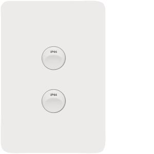 ALLURE IP44 SW 2G 10A 2WAY VER GL/WHITE ALLURE IP44 SW 2G 10A 2WAY VER GL/WHITE