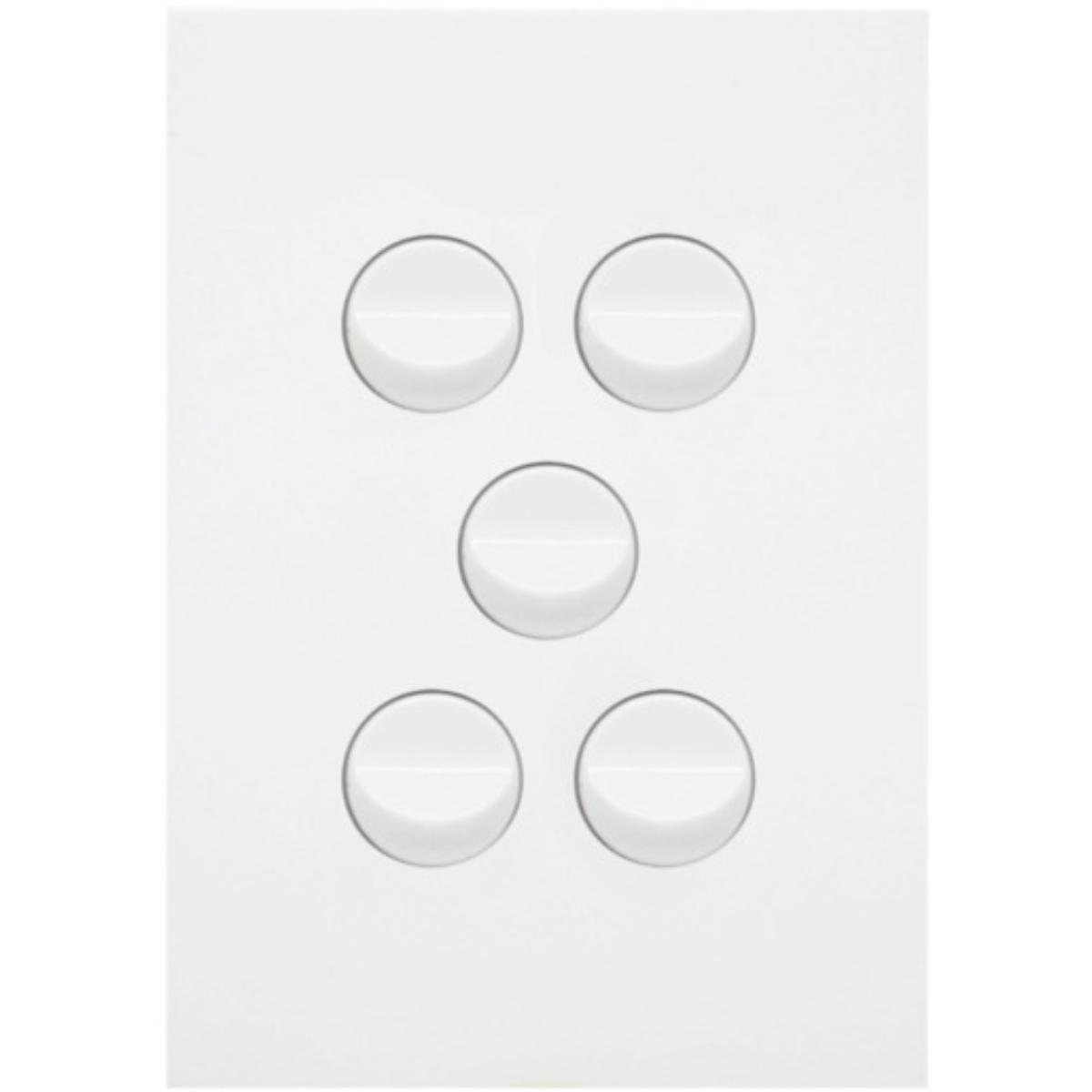 FINESSE ROCKER SWITCH 16A 2WAY 5G GL/WHT