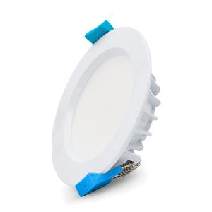 LED D/LIGHT AURORA 10W CCT 90MM C/O WHT