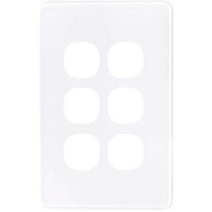 EDGY UNISON GRID PLATE + COVER 5G WHITE EDGY UNISON GRID PLATE + COVER 5G WHITE