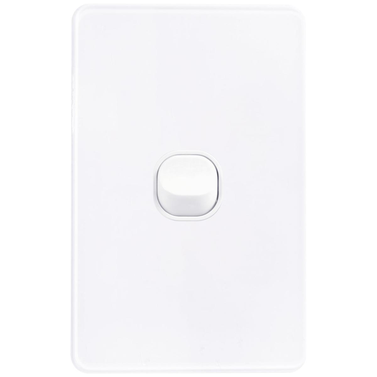 HESPERUS UNISON SWITCH 1G 10AX VERT WHT
