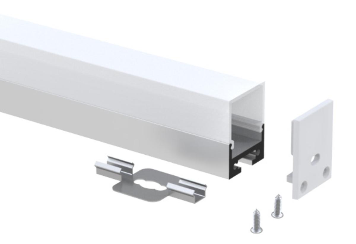 PARALLAX PROFILE SUSPENDED SQUARE 2M