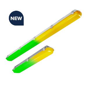 BATTEN IP65 20/40W 1200MM YELLOW/GREEN