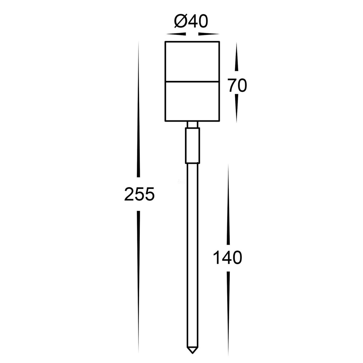 LED ADJ GARDEN SPIKE SGL 12V 3W 4K MR11