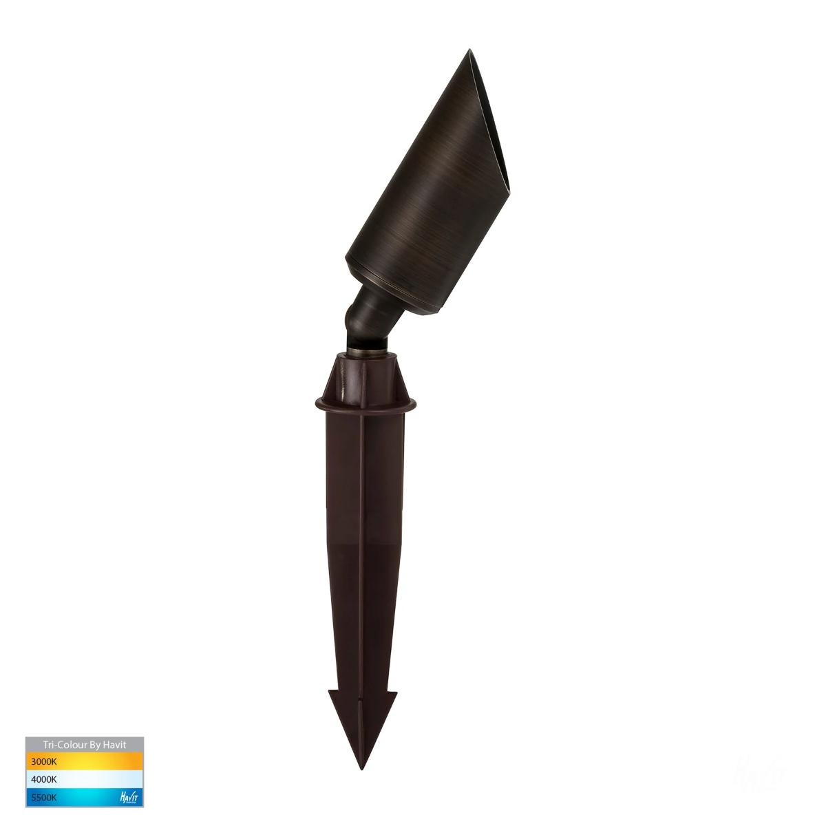 LED ADJ GARDEN SPIKE SGL 12V 5W CCT MR16