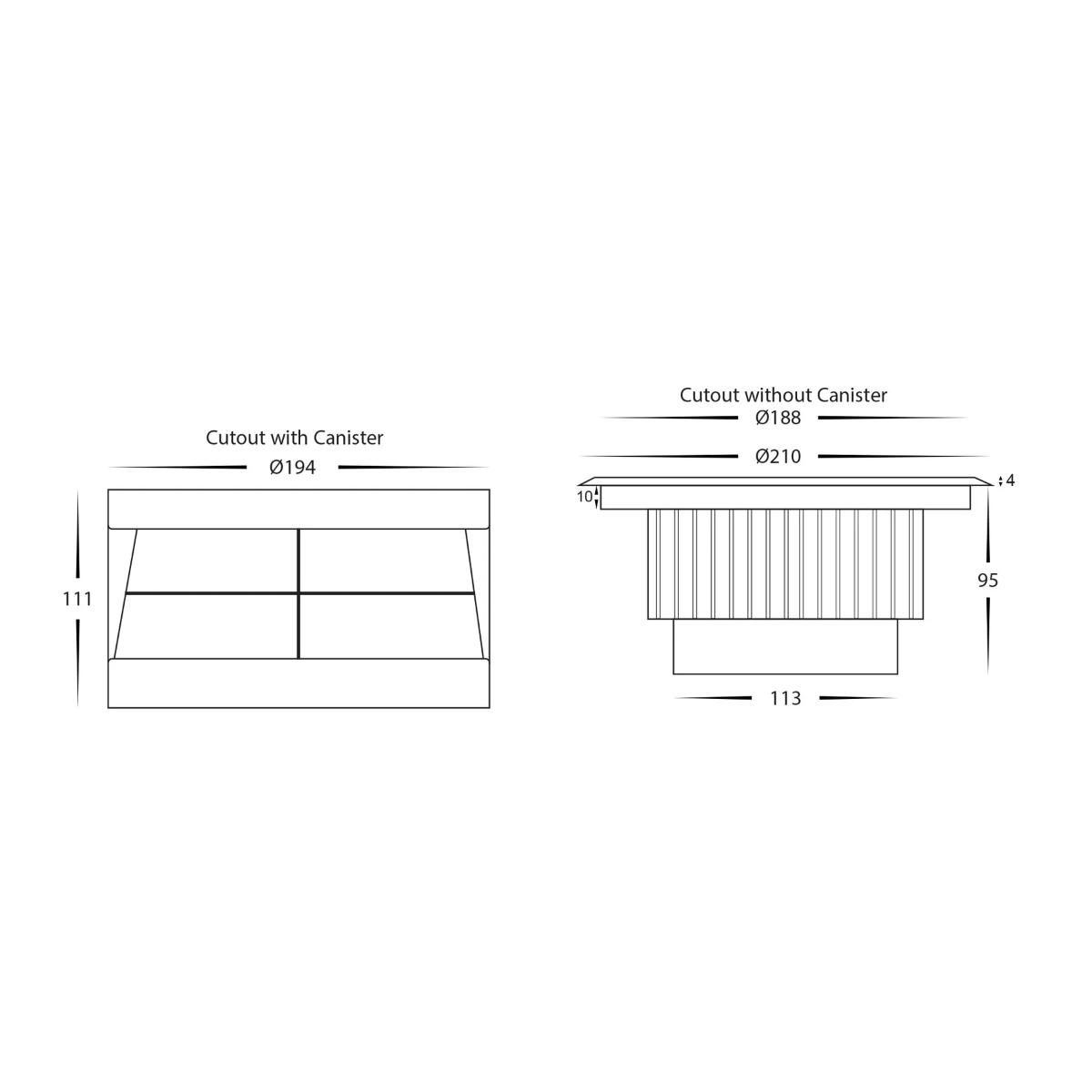 IN-GROUND UPLIGHTER RND 210MM 12VDC 20W