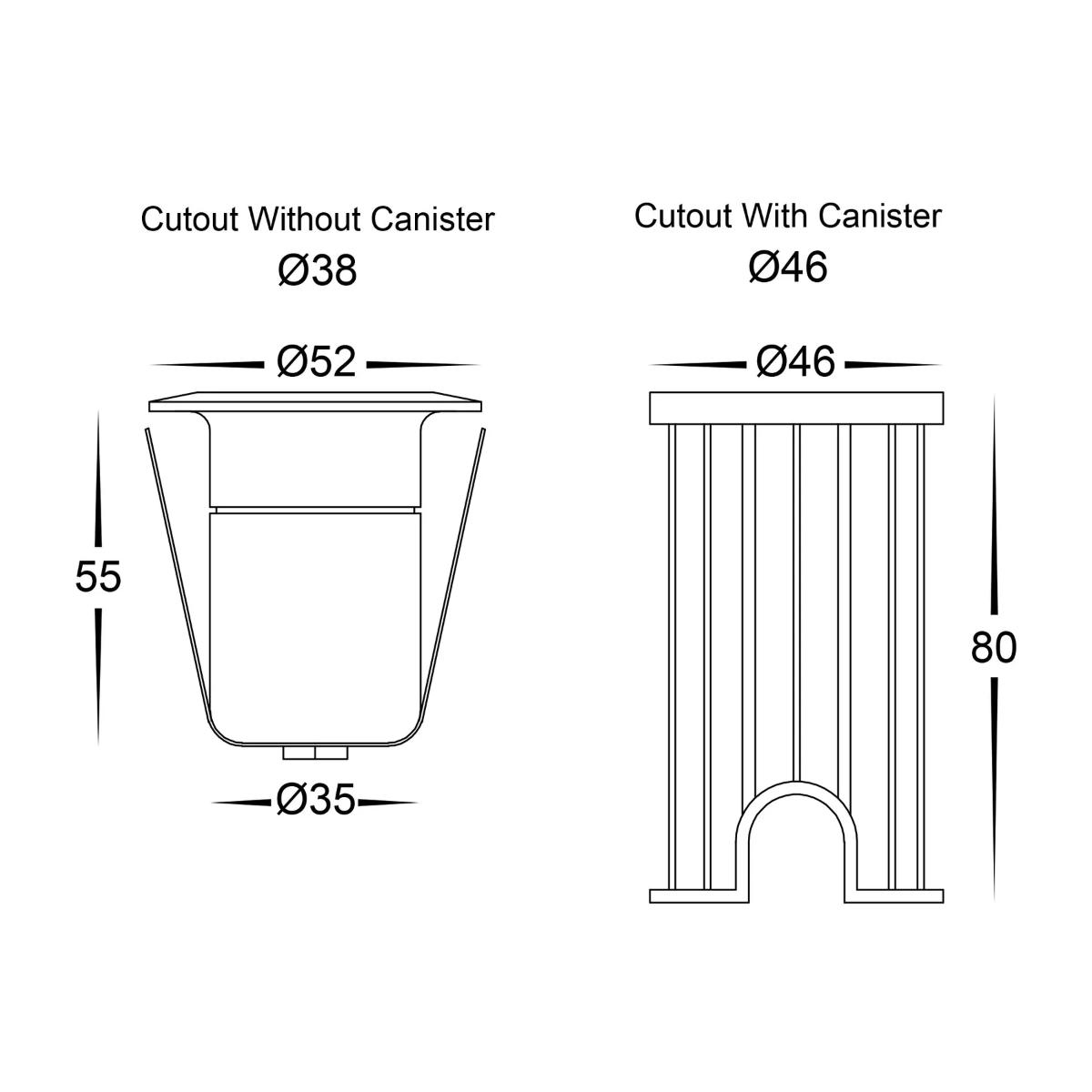 LED DECK OR INGROUND LIGHT 3W 12VDC BLK