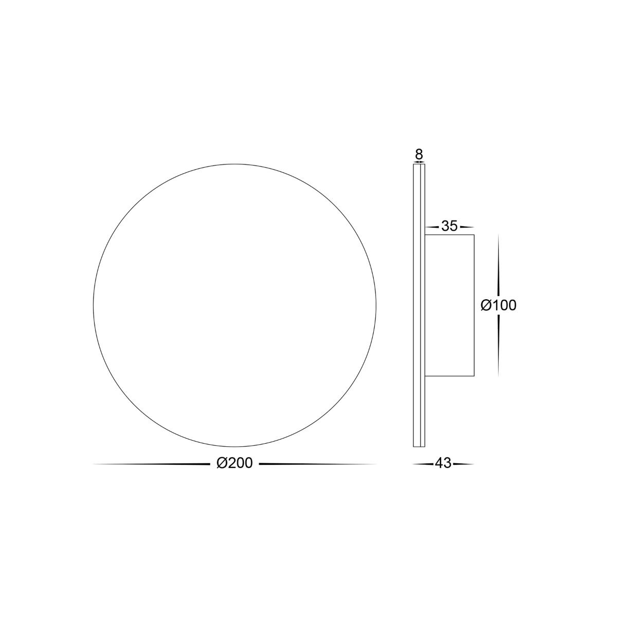 LED WALL LIGHT RND HALO S/M 12W CCT BLK
