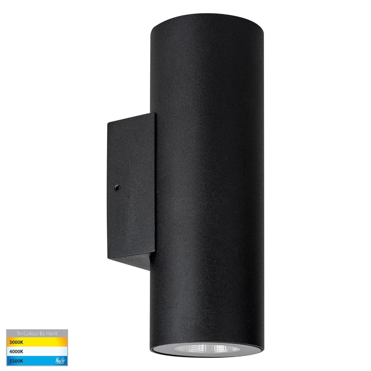 LED WALL LIGHT UP/DN ARIES 2X6W CCT BLK