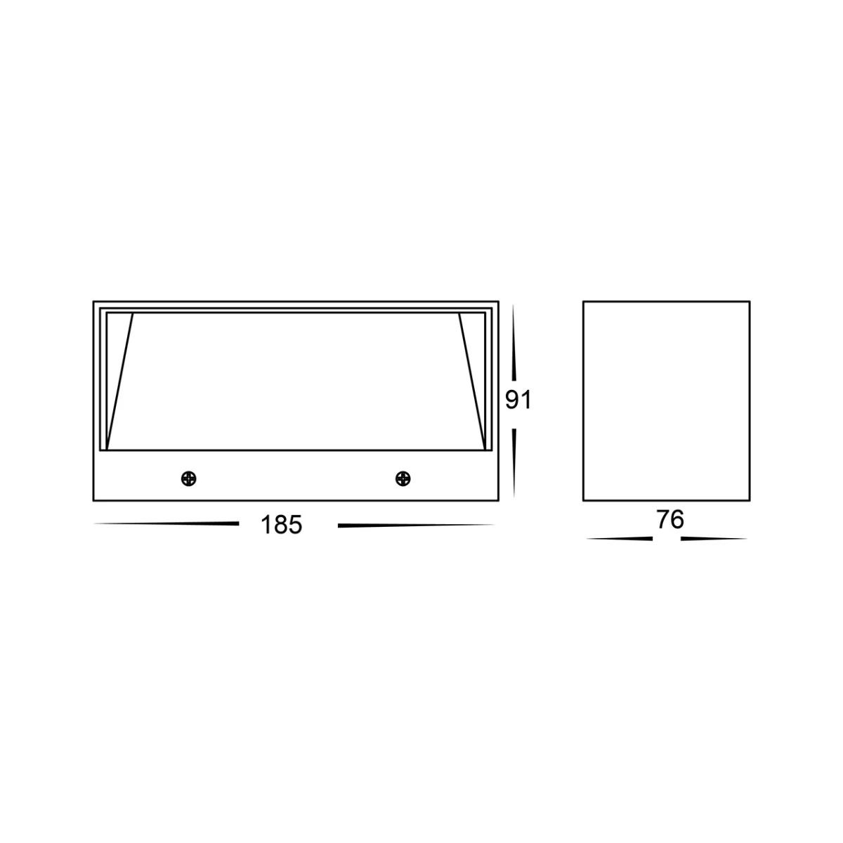 LED WALL LGT UP/DN NIKKI 10W CCT BLK