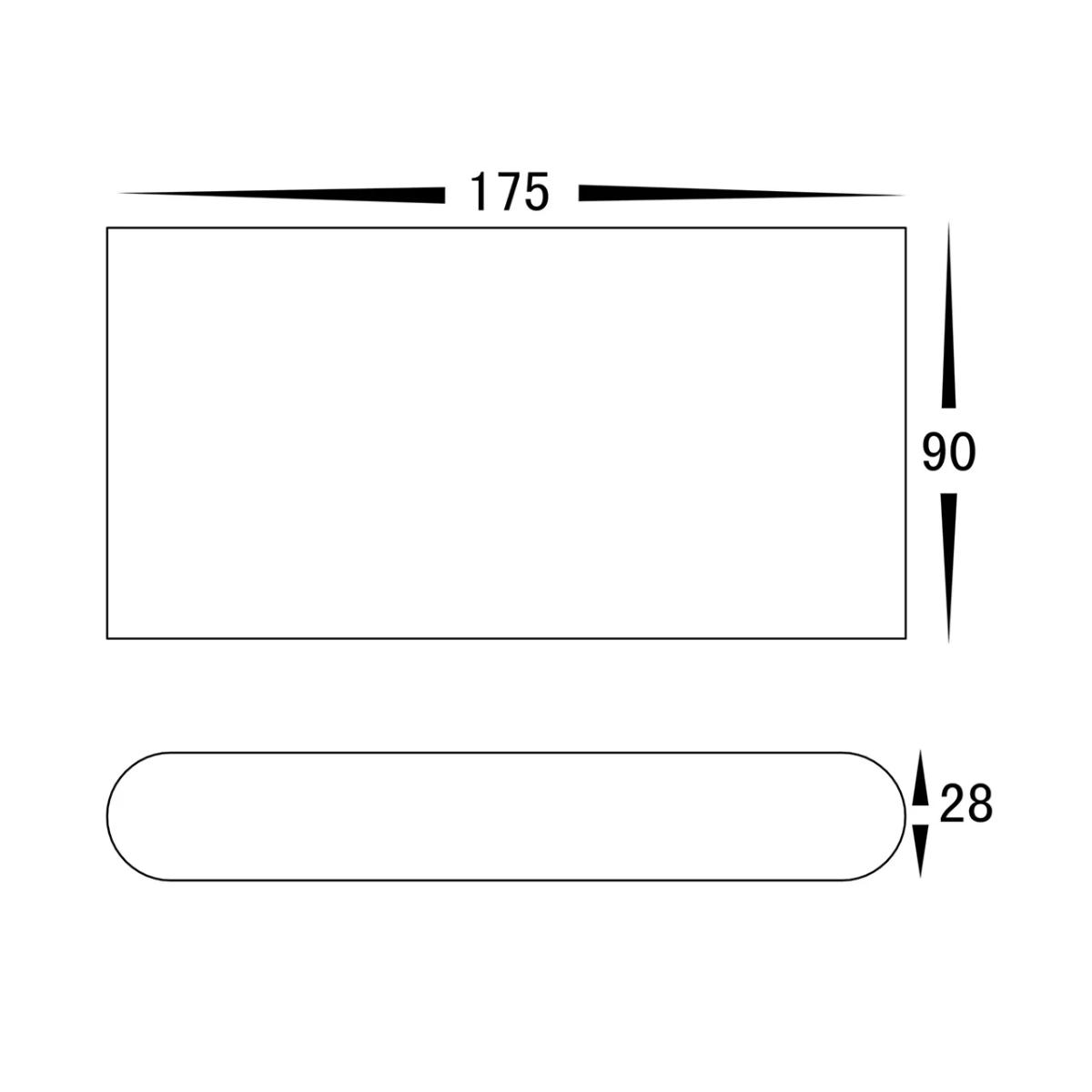 LED WALL LGT UP/DN LISSE 240V 2X5W CCT W