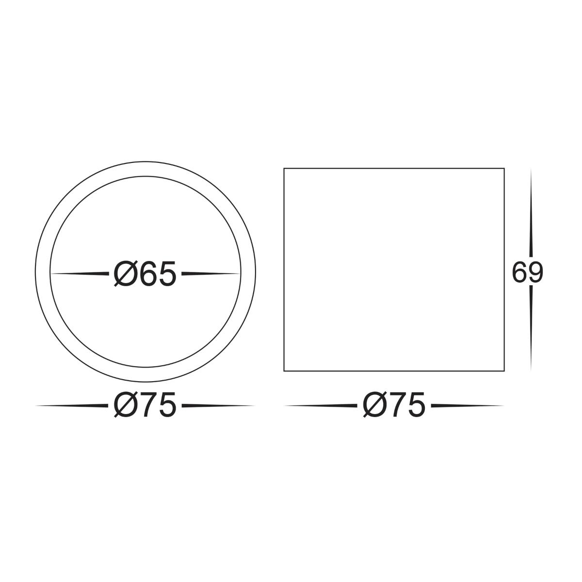 LED D/LIGHT SURFACE MNT 7W CCT WHITE