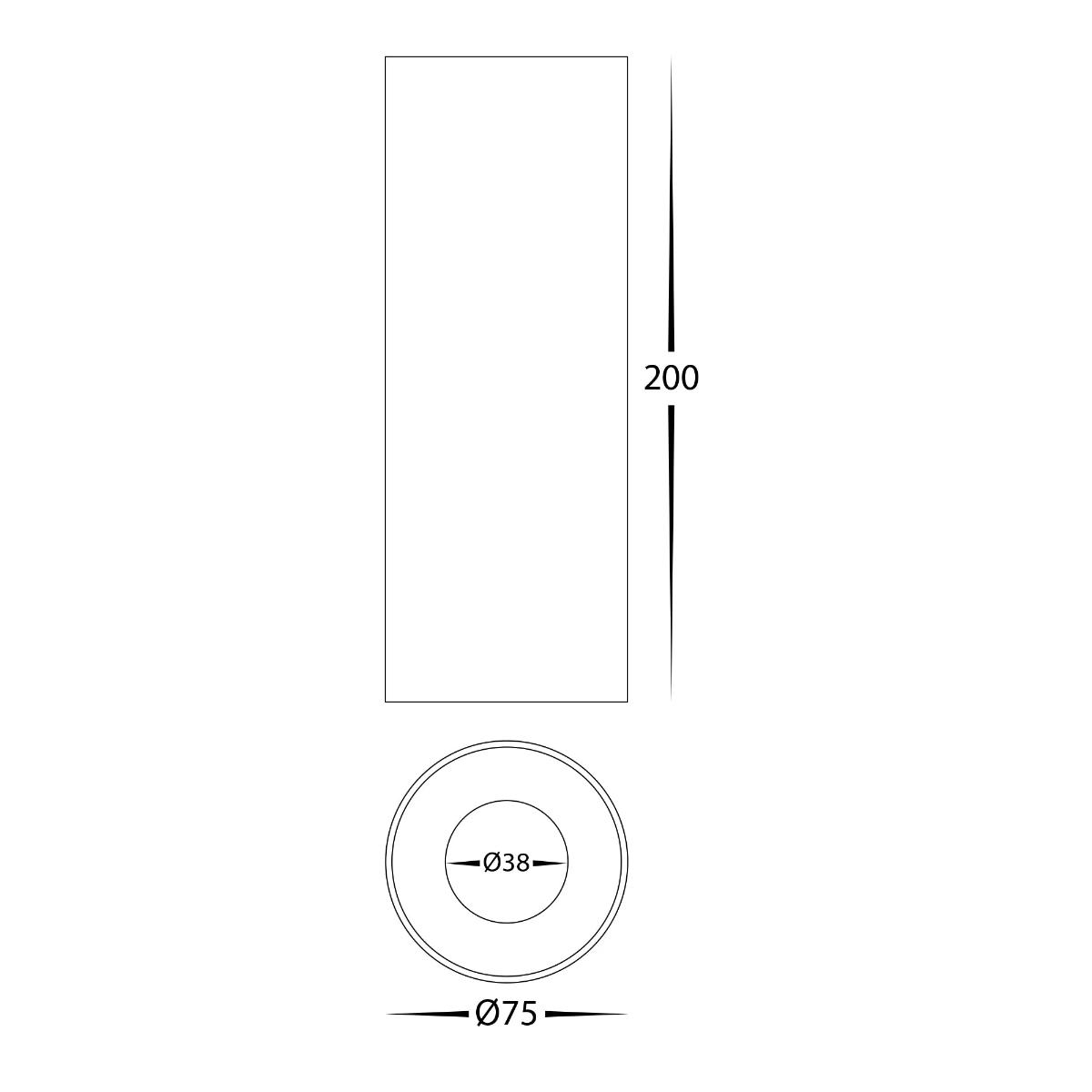 LED D/LIGHT + EXT NELLA 240V 7W WHT S/M