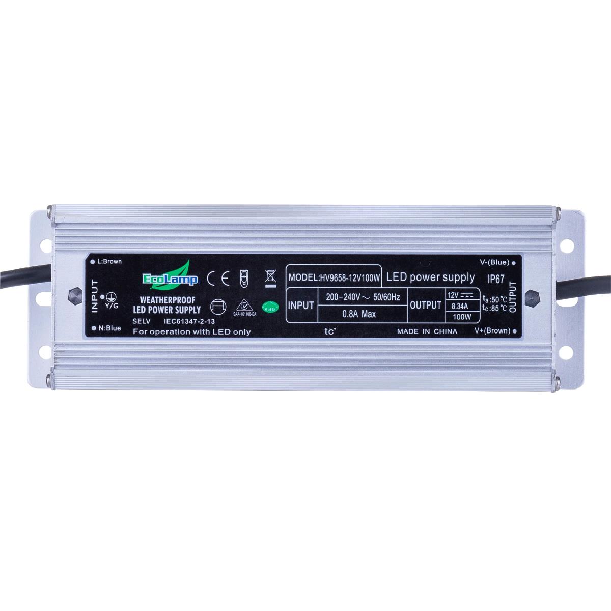 LED DRIVER W/P 240V/24VDC 100W IP66