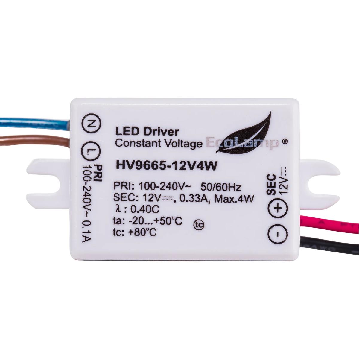LED STRIP DRIVER 240/24VDC 4W IP65