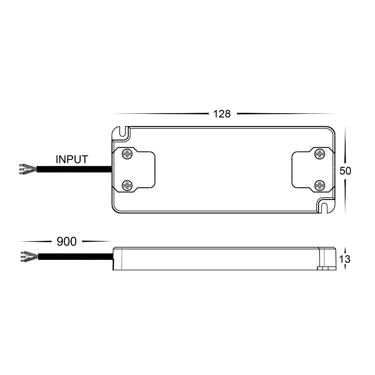 LED STRIP DRIVER 240/24VDC 20W IP20