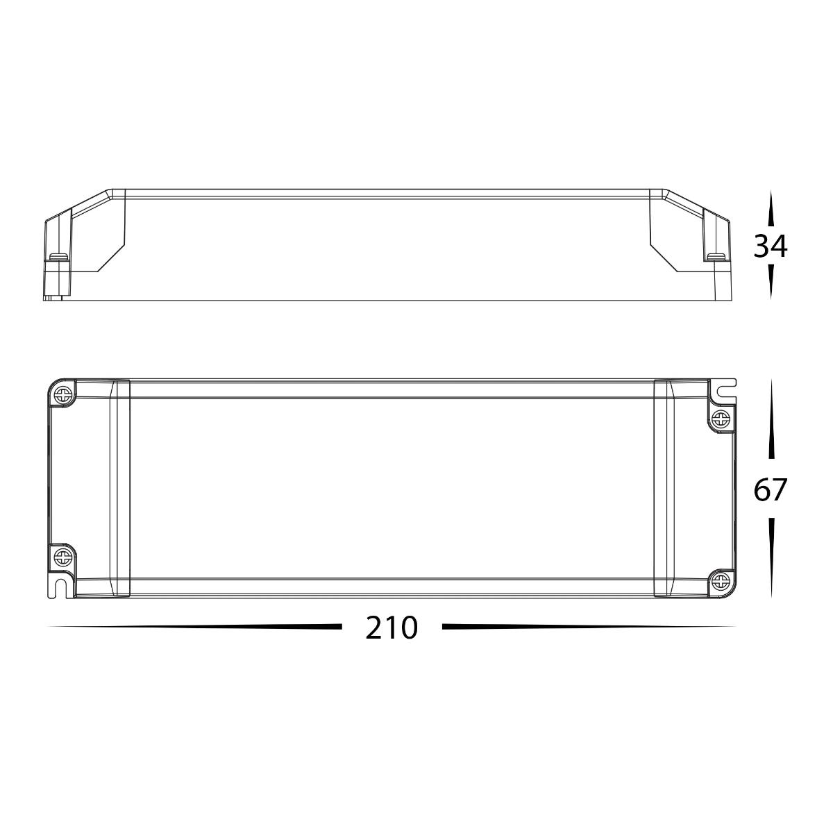 TRIAC DIMM LED DRIVER 24VDC 100W IP20