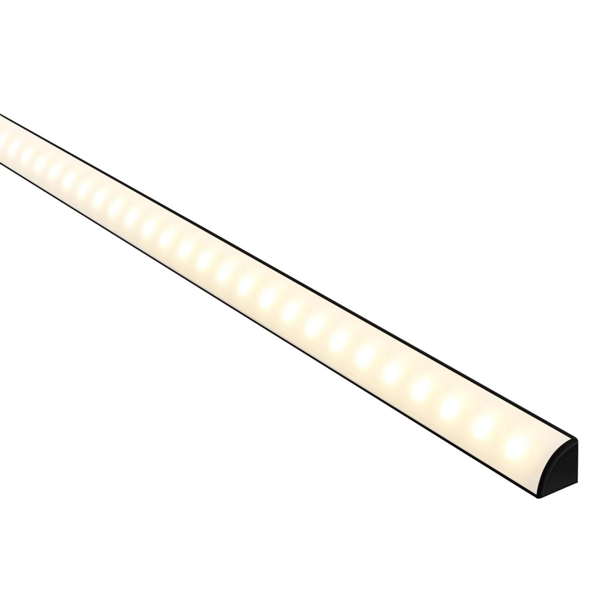 BLACK PROFILE 90D CORNER 16X16 PER M