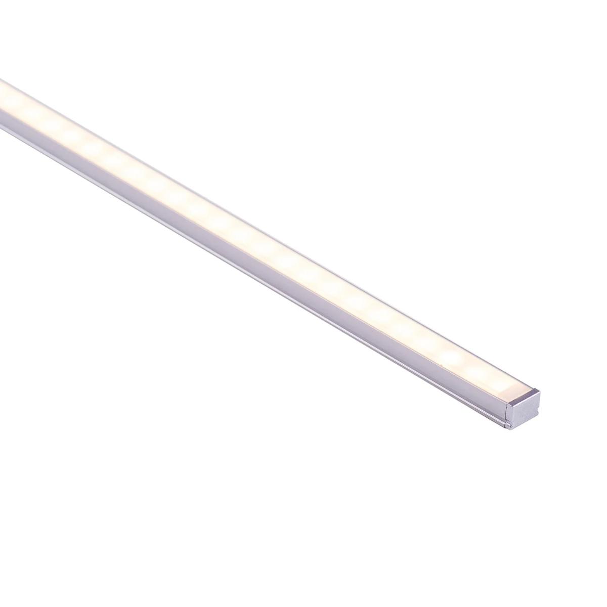 ALUM PROFILE SHALLOW SQ 10X7 PER MTR