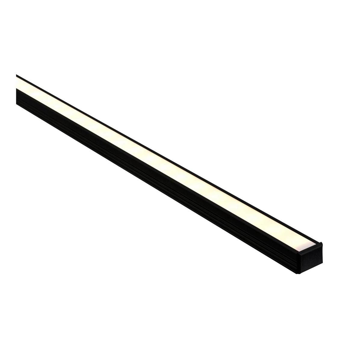 BLACK PROFILE SHALLOW SQ 16X12 PER MTR