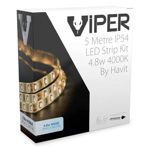 LED STRIP KIT VIPER 4.8W/M 4000K 5M IP54