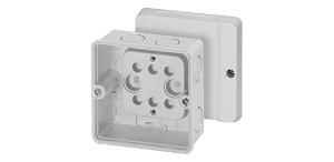 ENCLOS + KNOCKOUTS 88X88X53MM GREY IP65 ENCLOS + KNOCKOUTS 88X88X53MM GREY IP65